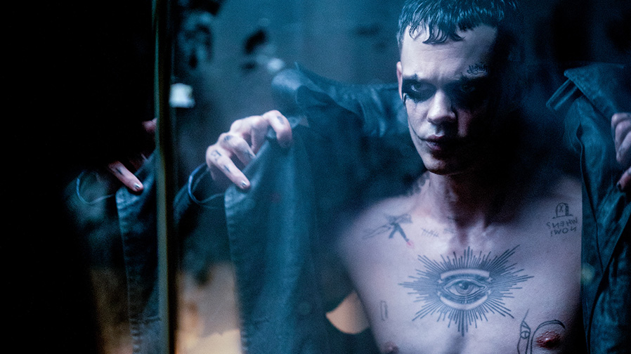 Bill Skarsgard is a spirit of vengeance in ‘The Crow’